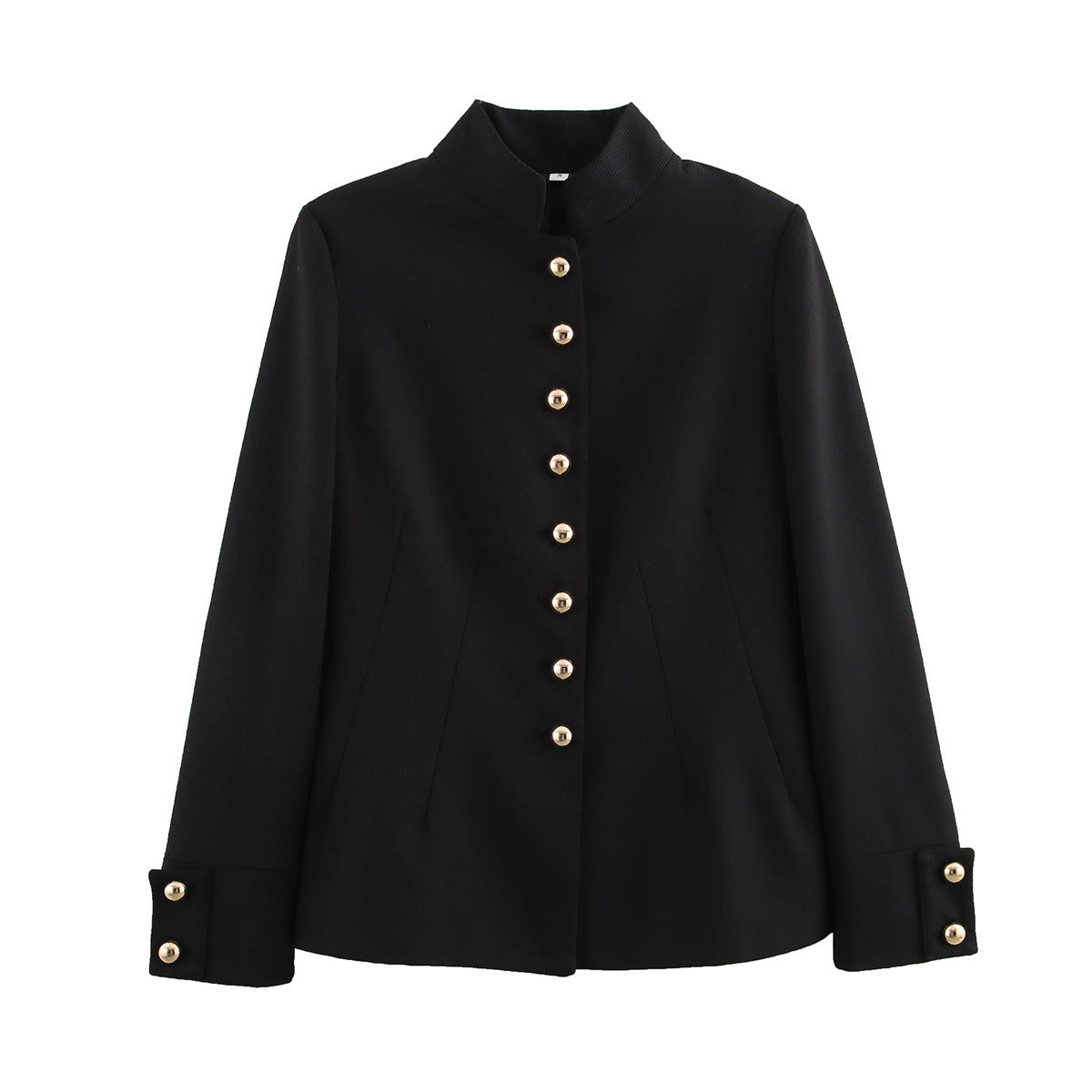 Elegant Short Jacket with Decorative Buttons