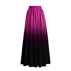 Women's Swimsuit with Elegant Wrap Detail and Long Ombre Skirt