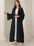 Elegant Long Kimono Jacket in Flowing Fabric