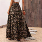 Women's Wide Waistband Voluminous Maxi Skirt