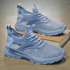 Women's Breathable Sports Sneakers with Flexible Sole and Non-Slip Tread