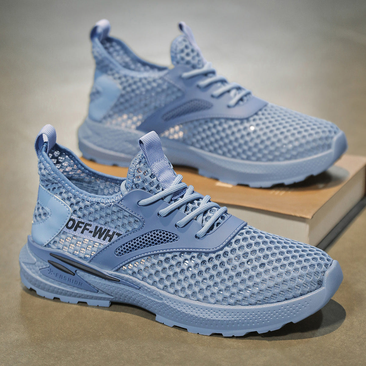 Women's Breathable Sports Sneakers with Flexible Sole and Non-Slip Tread