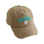 Men's Distressed Cotton Baseball Cap