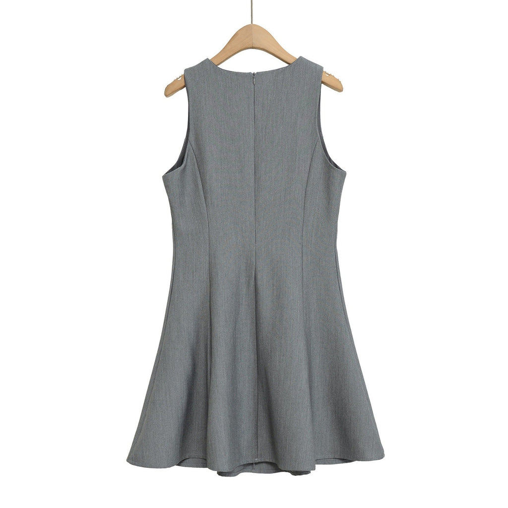 Women's Meeting Dress with Elegant Bow Detail and Flowy Cut