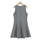 Women's Meeting Dress with Elegant Bow Detail and Flowy Cut