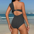 Swim Skirt with Asymmetrical Cutout