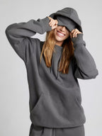 Relaxed Hoodie with Integrated Sleep Mask