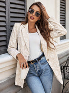 Elegant Blazer with Floral Embroidery