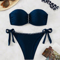 Women's Bandeau Bikini with Elegant Wrap Detail