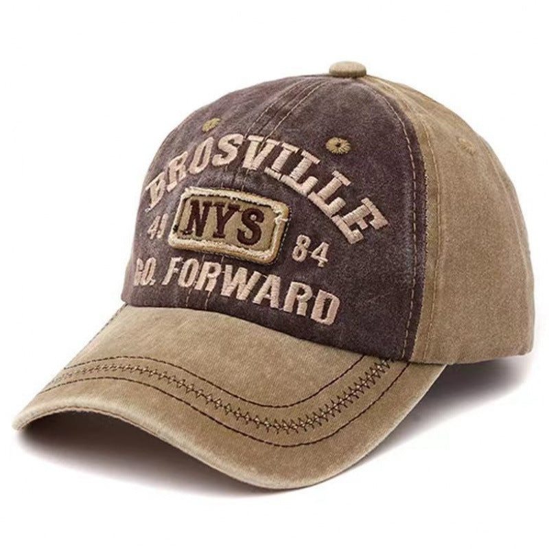 Distressed Vintage-Inspired Baseball Cap