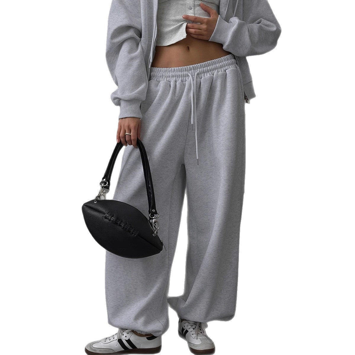Women's Comfortable Oversized Lounge Set with Hood and Elastic Waistband