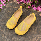 Women's Breathable Ballet Flats with Elastic Mesh Design