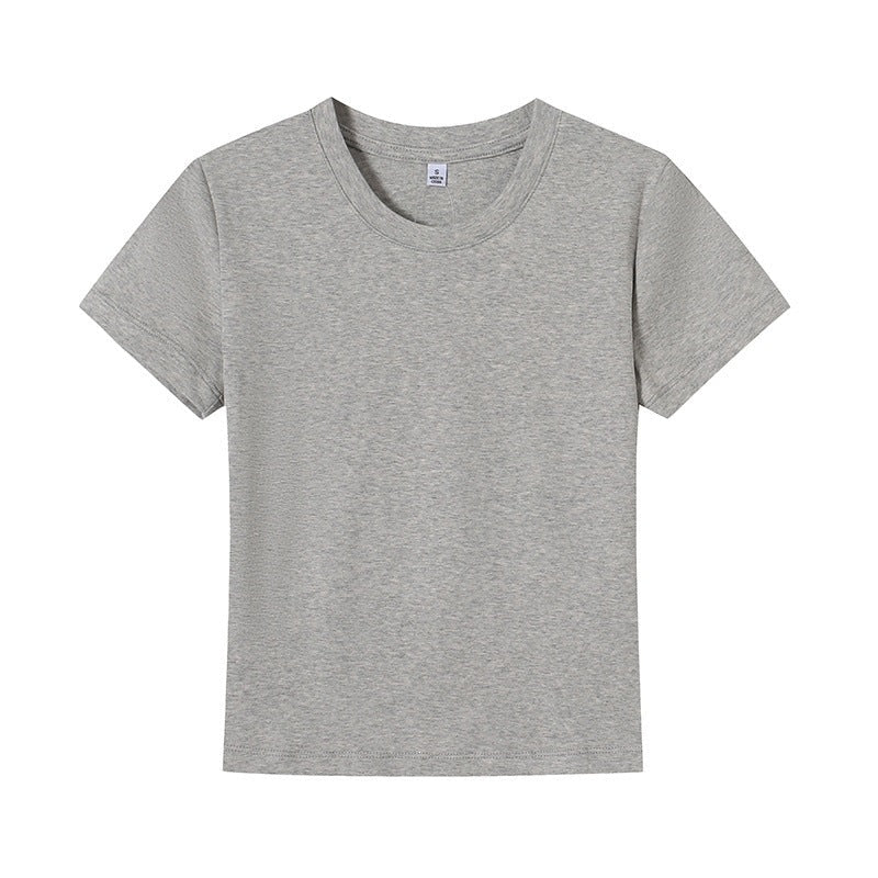 Women's Basic Crew Neck T-Shirt in Breathable Fabric