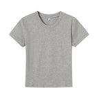 Women's Basic Crew Neck T-Shirt in Breathable Fabric