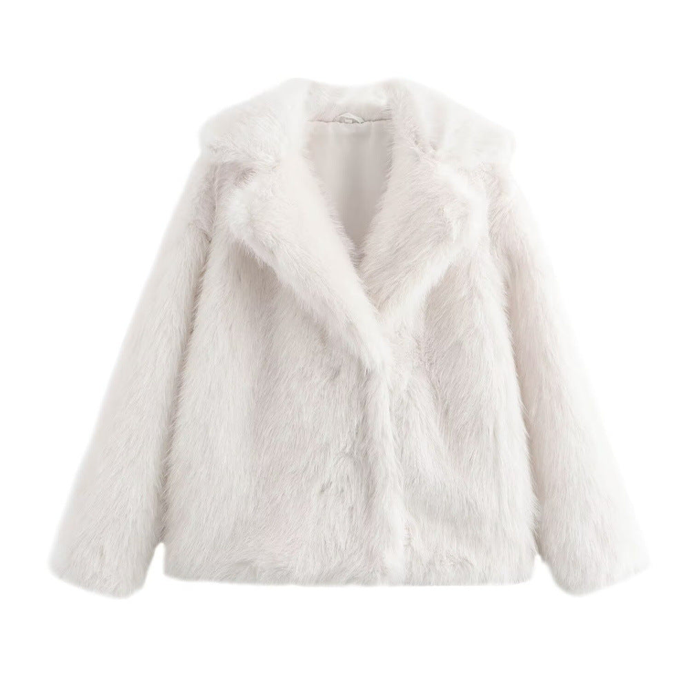 Women's Glamorous Faux Fur Coat