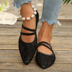 Women's Lace Design Ballet Flats