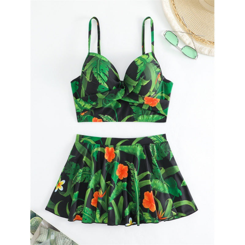 Women's Swimsuit with Floral Design