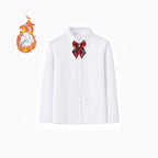 Women's Elegant Long-Sleeve Shirt with Soft Interior