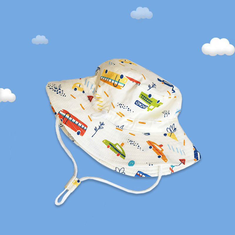 Kids Sun Hat with Fun Motifs