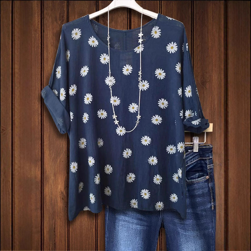 Women's Floral Print Viscose Blouse