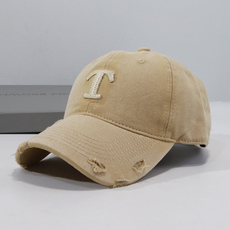 Men's Distressed Denim Cap