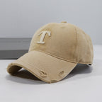 Men's Distressed Denim Cap