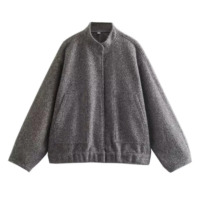 Women's Oversized Soft Wool-Blend Jacket