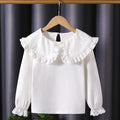 Women's Blouse with Large Ruffle Collar