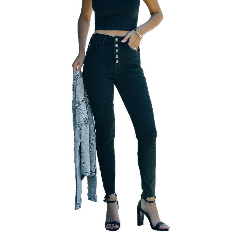 Women's High-Waisted Skinny Fit Jeans