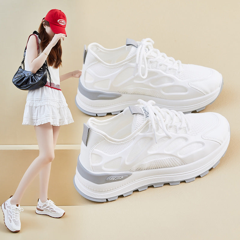 Women's Breathable Fitness Sneakers with Supportive Outsole