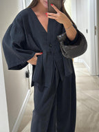 Women's Casual Linen Pantsuit