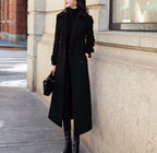 Women's Elegant Trench Coat with Double-Breasted Design