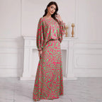 Women's Elegant Set with Wide Sleeves and Flowing Skirt