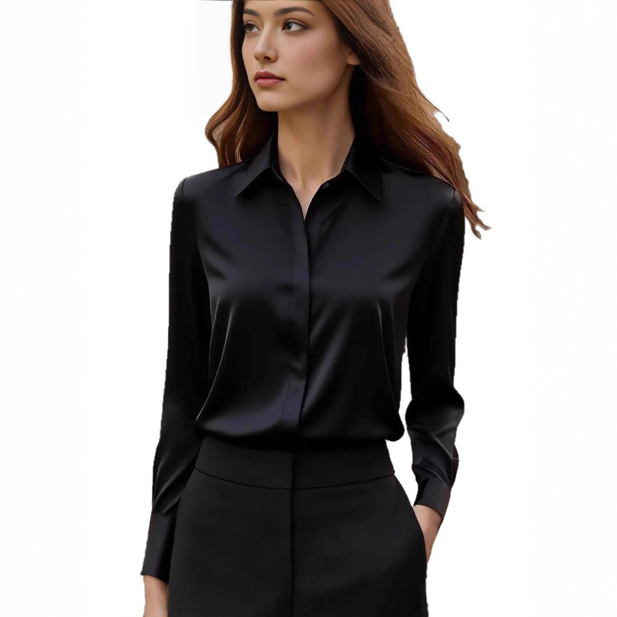 Classic Women's Long-Sleeve Blouse