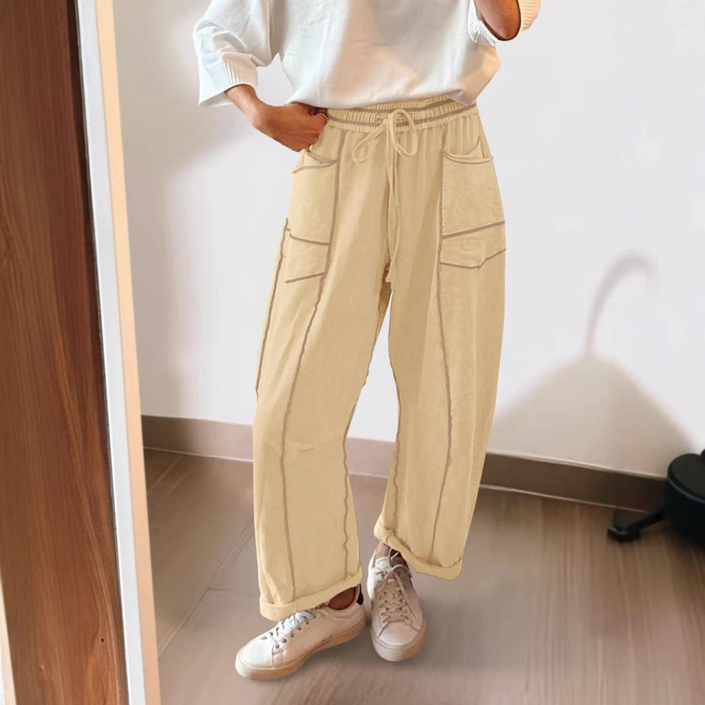 Women's Comfortable Casual Pants with Large Pockets