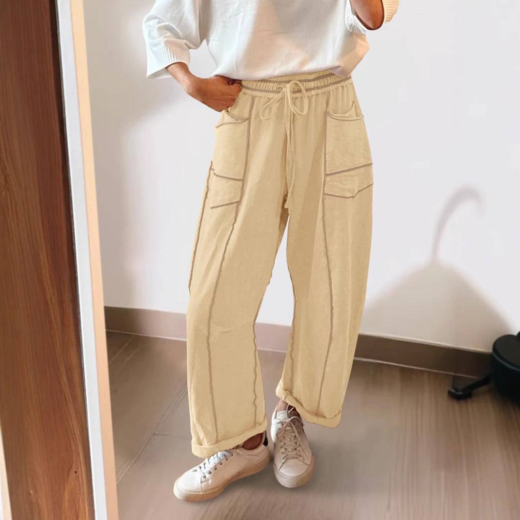 Women's Comfortable Casual Pants with Large Pockets