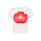 Women's Floral Crop T-Shirt