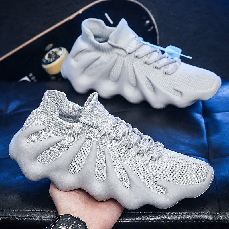 Women's Breathable Casual Sneakers with Elastic Collar and Innovative Sole