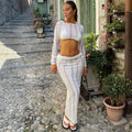 Elegant and Airy Crop Top with Matching Maxi Skirt