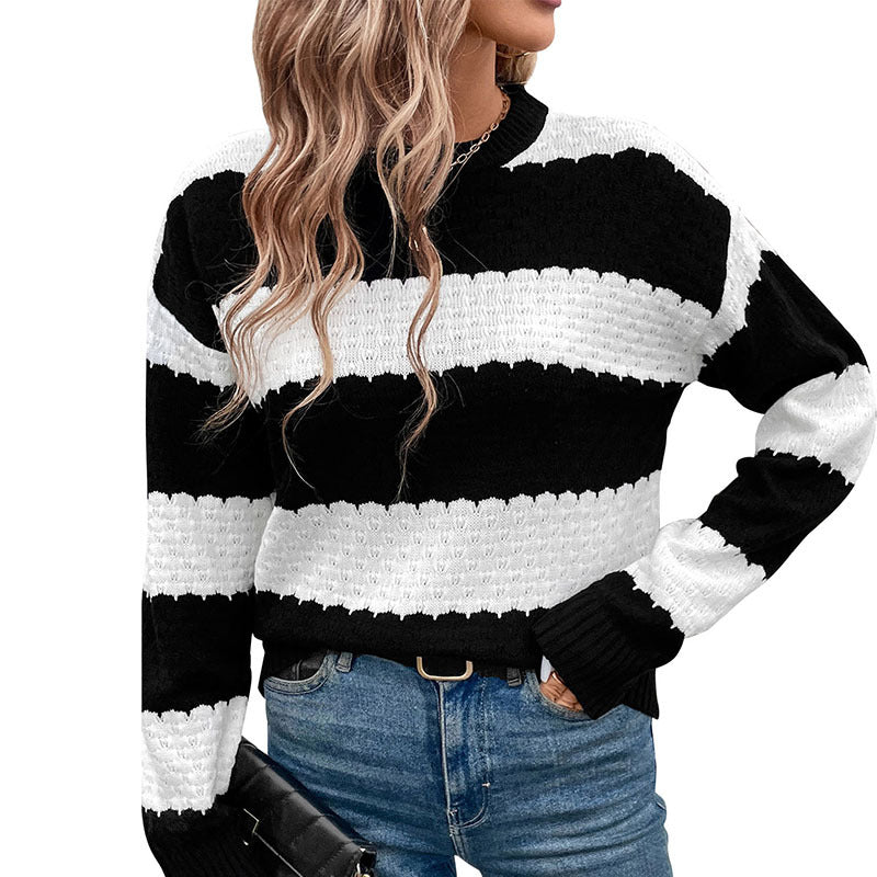 Women's Striped Knit Sweater