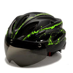 Bicycle Helmet with Integrated Sun Visor and Optimal Ventilation