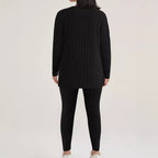 Casual Ribbed Knit Set