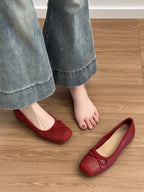 Women's Ballet Flats with Elegant Glitter Design and Comfortable Footbed