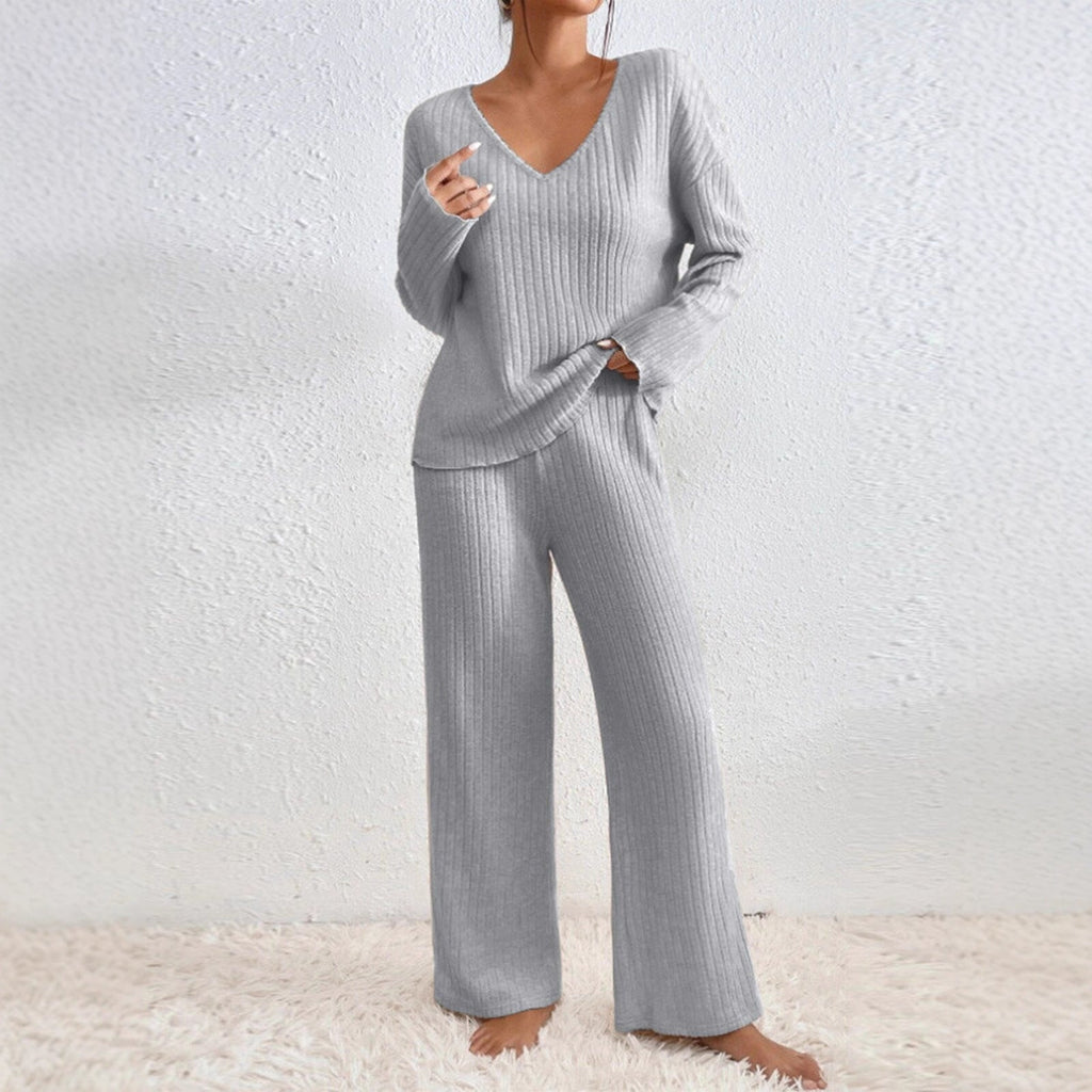 Women's Casual Knit Loungewear Set