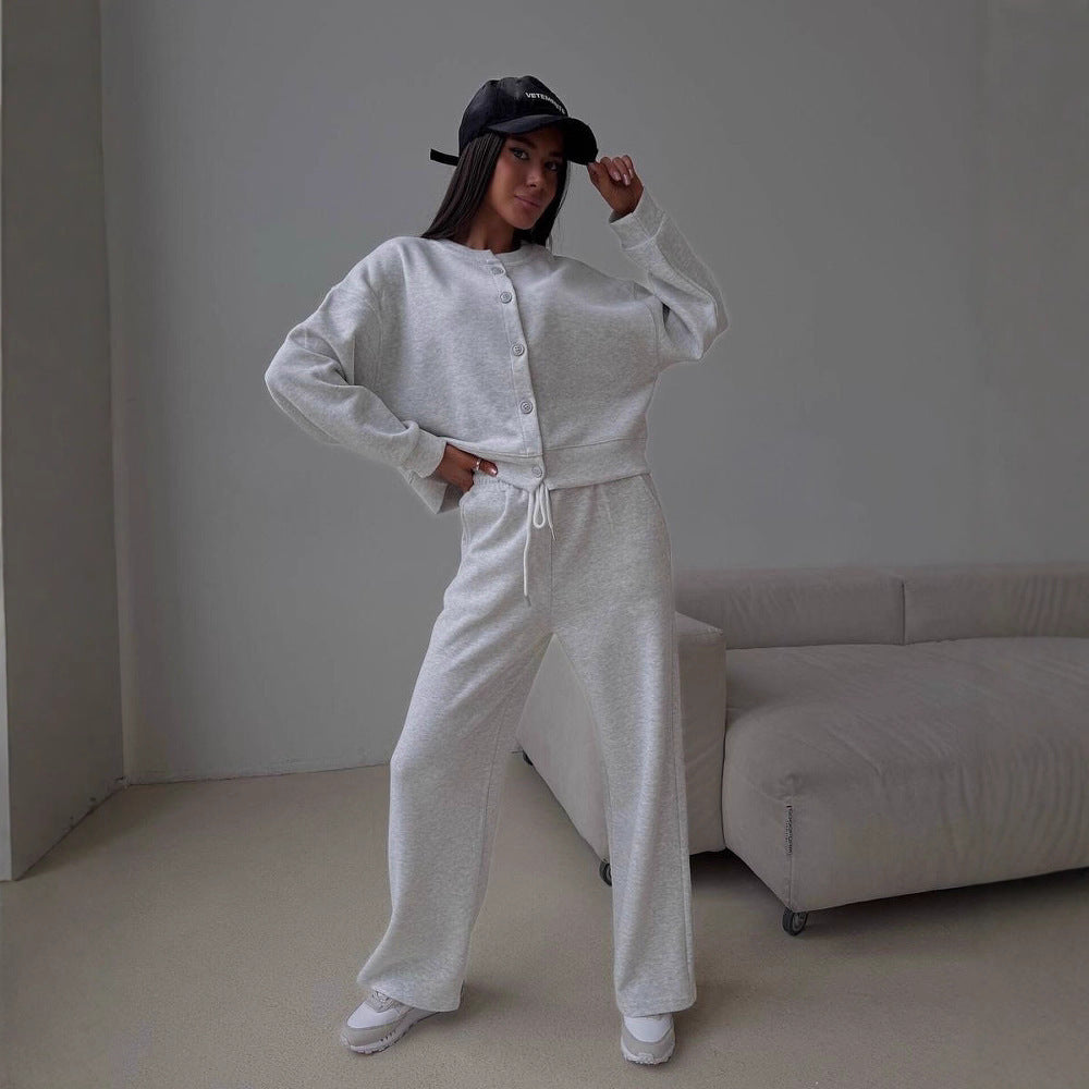 Women's Casual Cardigan and Jogger Set