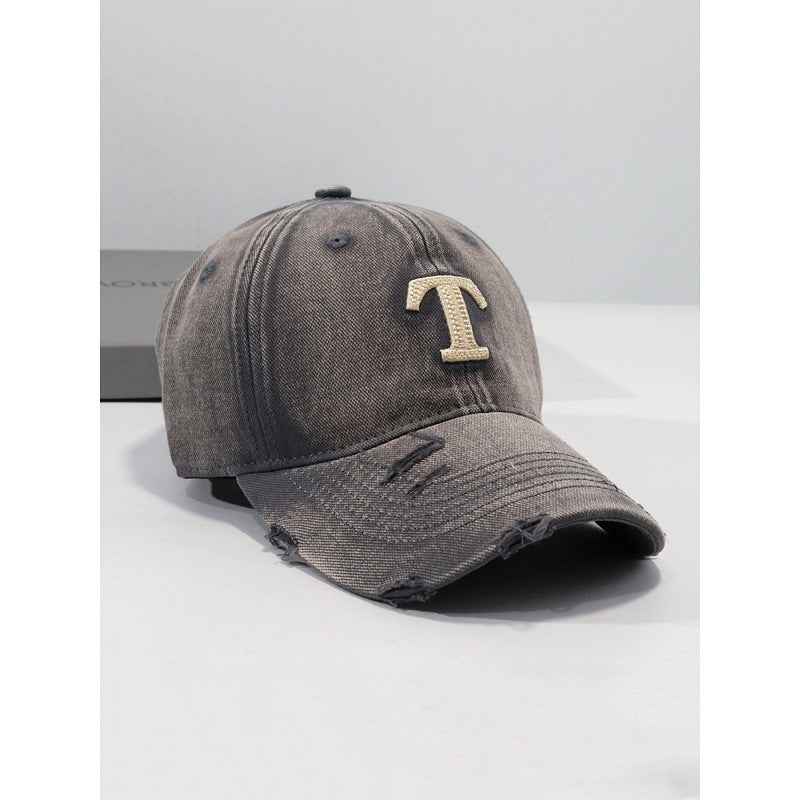 Men's Distressed Denim Cap