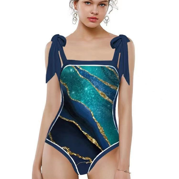 Women's Swimsuit with Elegant Wrap Skirt