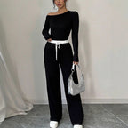 Elegant Asymmetric Wide-Leg Jumpsuit