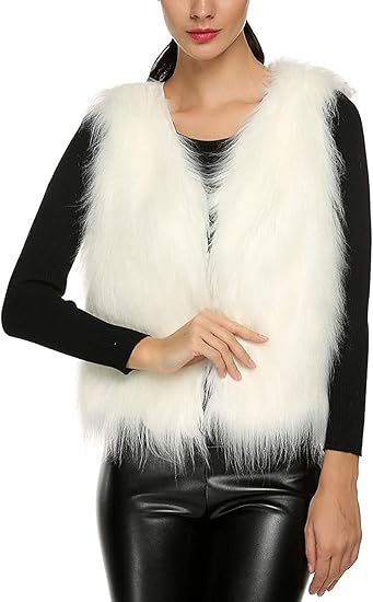 Women's Elegant Faux Fur Vest with Modern Cut