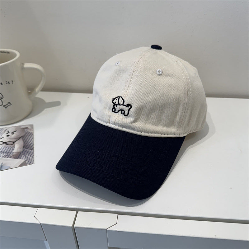 Men's Casual Dog-Embroidered Cap